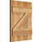 Ekena Millwork Joined Board-n-Batten Shutters w/Z-Bar, Rough Sawn Western Red Cedar, 16 1/8W x 21H, PR RBJ06Z16X021RWR - alternate 2